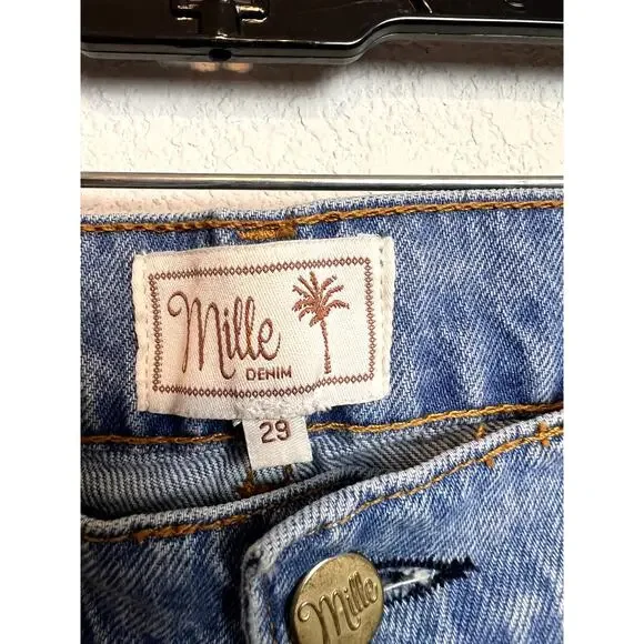 Mille Denim Ashton High Rise Wide Leg Flare Jeans Size 29